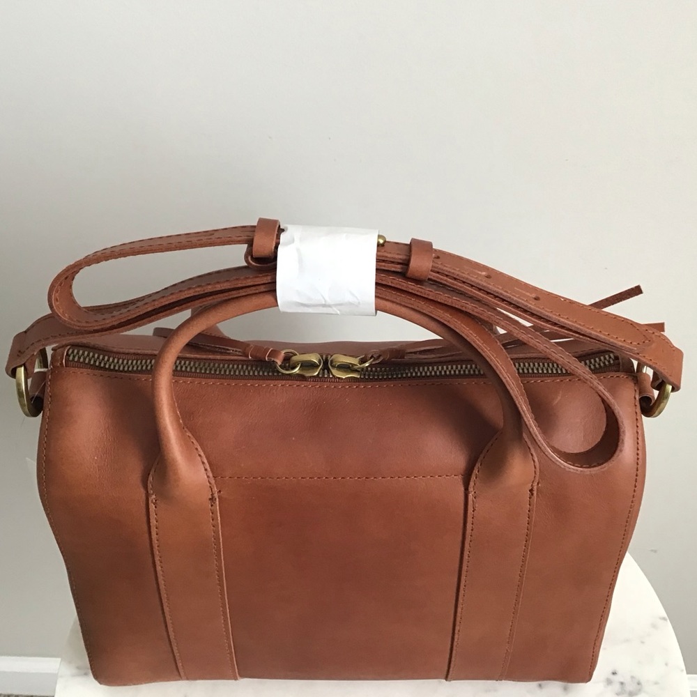Madewell Italian Leather Satchel Bag New With Tag RARE - Picture 7 of 16
